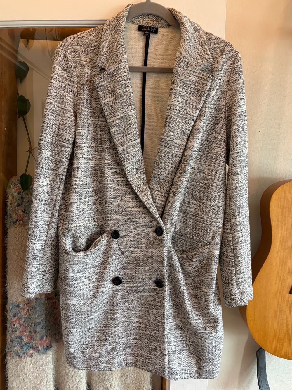 topshop sam double breasted coat